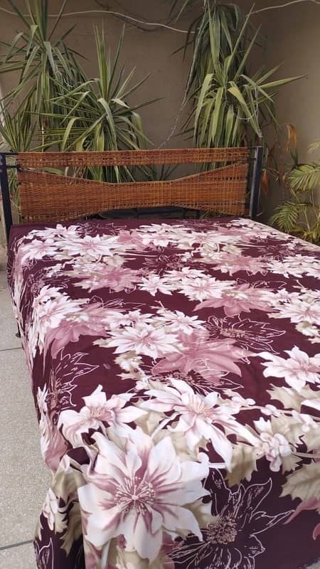 Iron Cane Bed plus Mattress 1