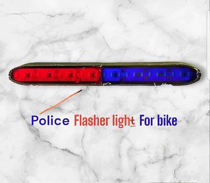 1 Police flasher light for bikes 0