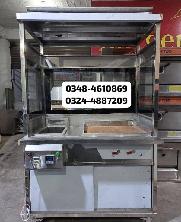 chips burger shawarma hotplate fryer gril bar b q counter stal sale 4