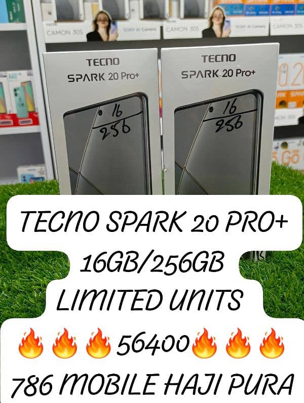 TECNO SPARK. 20 PRO+ 16/256 ( BOX PACK ALL. COLORS AVAILABLE HERE 0