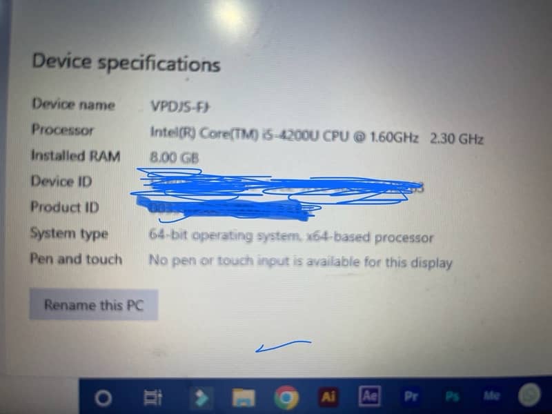 Laptop/pc for sale in good price core i5 1