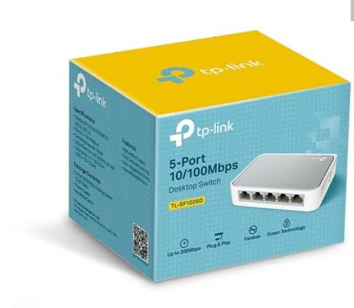 TP Link 5port switch 10/100mb 0