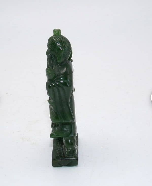 Vintage Carved Jade Oriental Sculpture 2