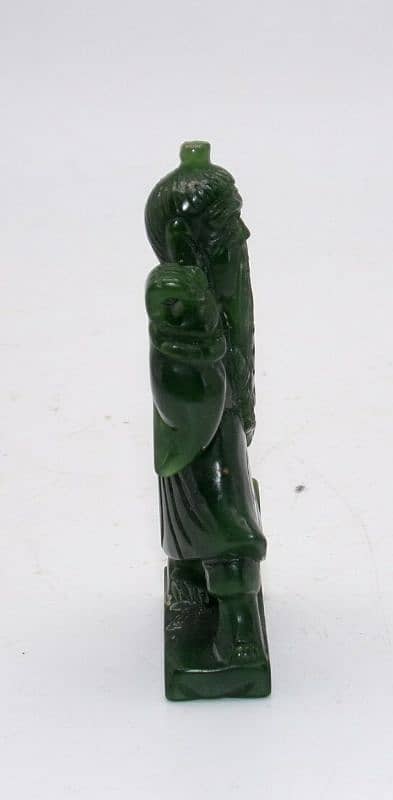 Vintage Carved Jade Oriental Sculpture 3