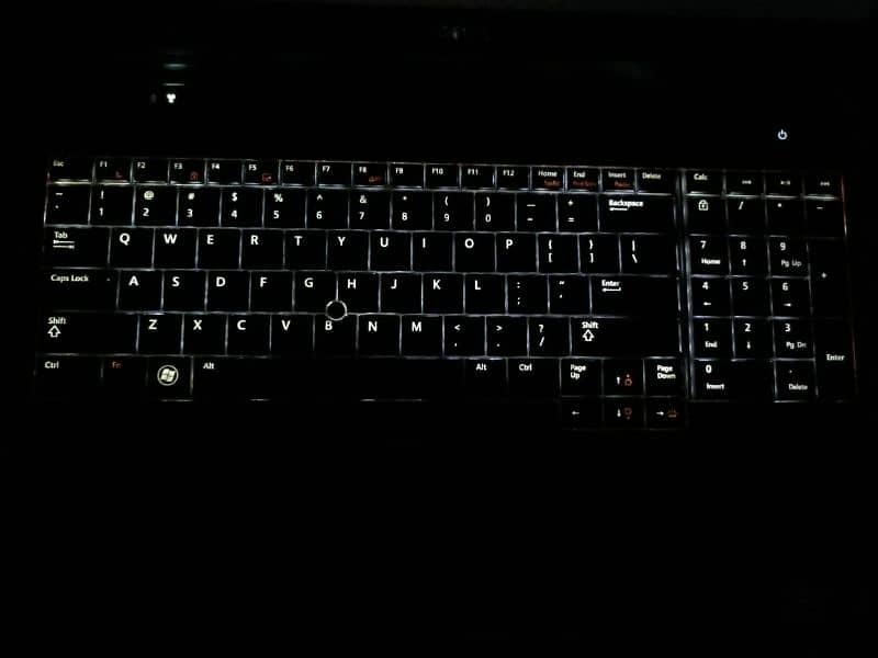 Dell core i7 2nd Gen numeric keypad backlight keyboard 3