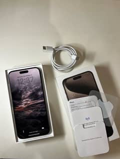 I PHONE 15 PRO MAX NATURAL TITANIUM, LLA, 256, NON ACTIVE.