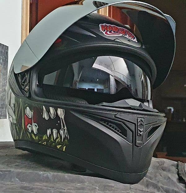 Jiekai 316 Helmet | DOT Certified | 10/10 | Dual Visor | Medium Size 1