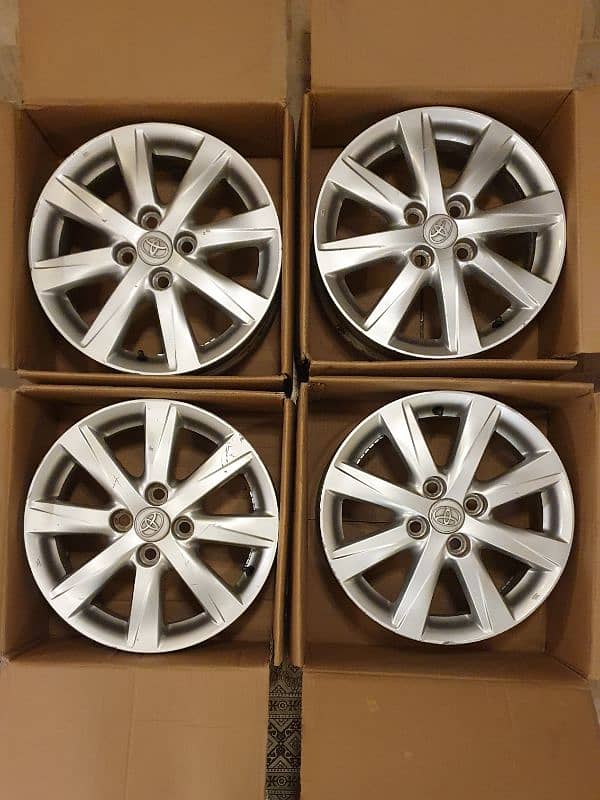 Original Toyota Rim 15 inch 5J PCD-100 ORIGINAL GENIUNE JAPAN LIKE NEW 1