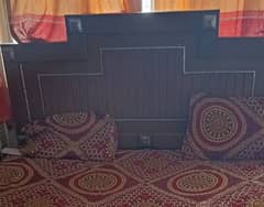 wooden double bed for sale urgently