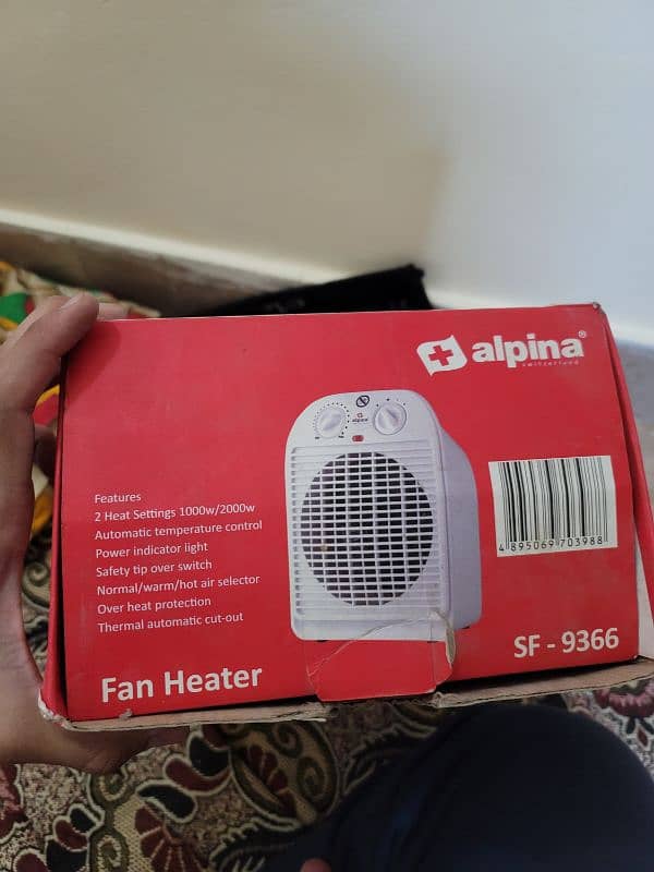 Alpina SF9366 Fan heater with box (Made in Switzerland) 6