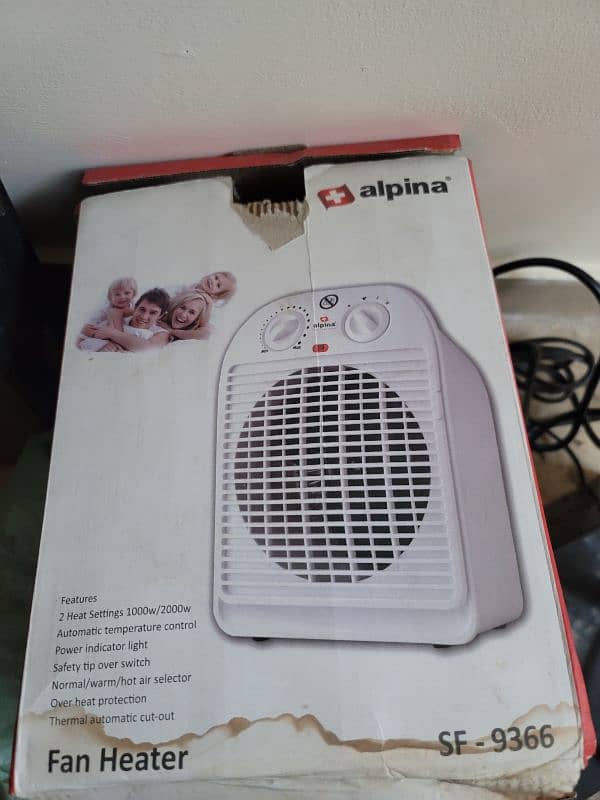 Alpina SF9366 Fan heater with box (Made in Switzerland) 7