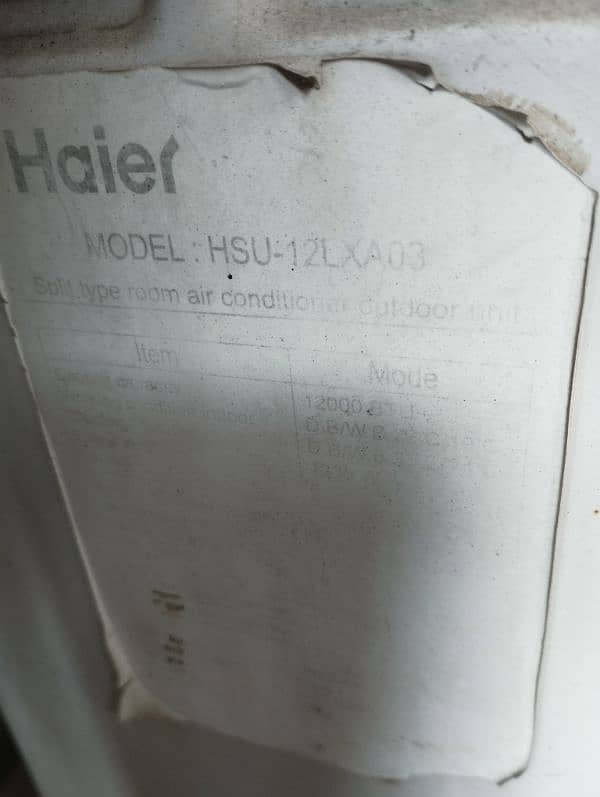 haier 1 ton AC 0