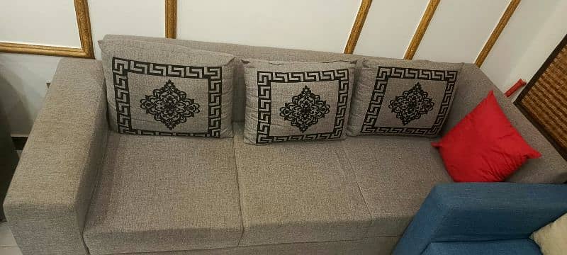 sofa set 6 seater with foot rest /seat 1