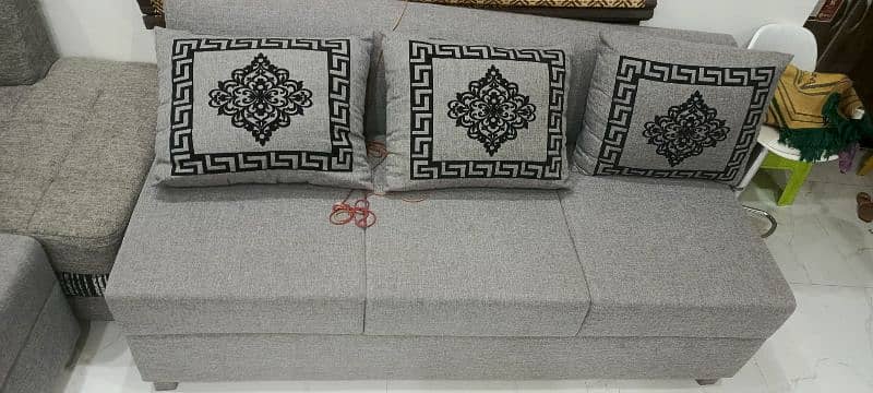 sofa set 6 seater with foot rest /seat 4