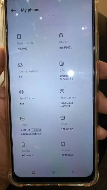 itel P 40  4+4 Gb / 128 Gb 6000 mah battery 1