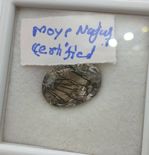 Moye Najaf with Black Tourmaline Inclusions Certified 5