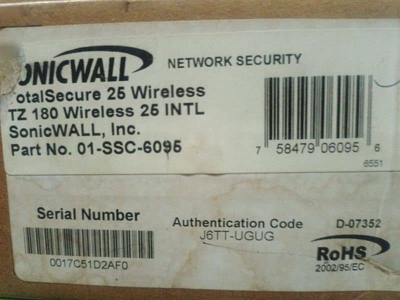 sonicwall tz 180 network security 0