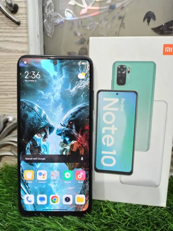 Xiaomi Redmi note 10 with box 4+2=6gb. 128gb 5