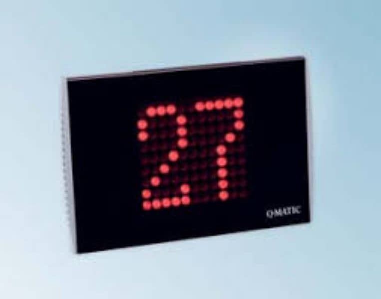Q management LCD display counter 0
