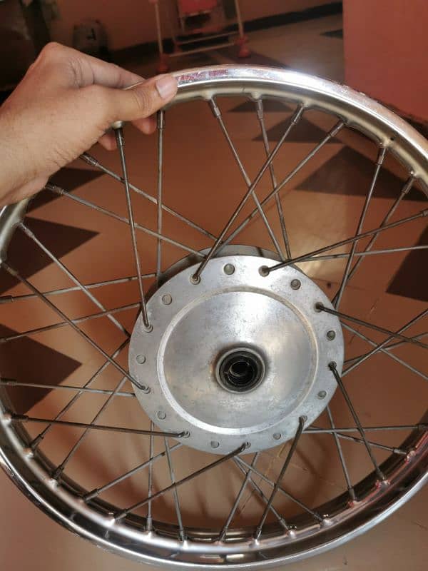 honda cg 125 rim with hub 100% genuine 0