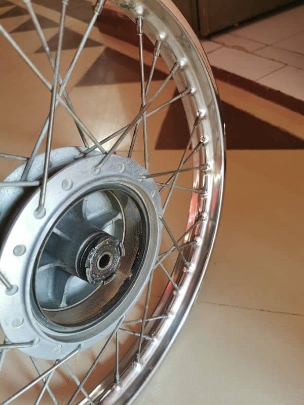 honda cg 125 rim with hub 100% genuine 2