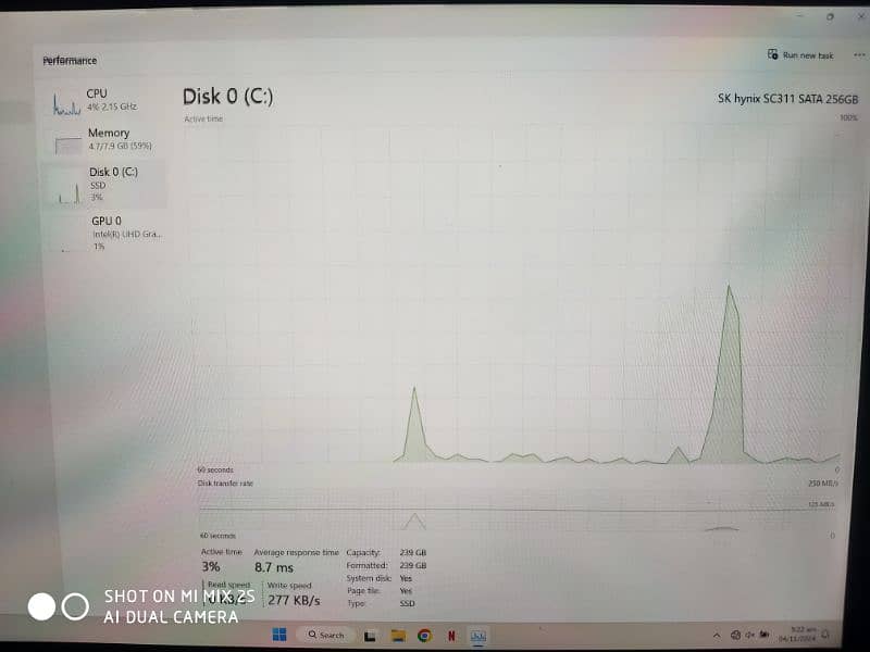 Dell 5290 ( 2 in 1) 8th generation M2 ssd 1