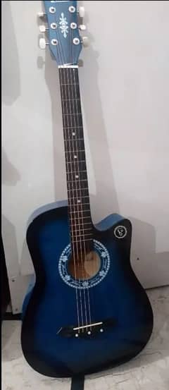 Acoustic Guitar 39" Blueburst color.