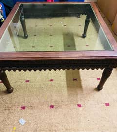 new wooden center table for sale used only for one week