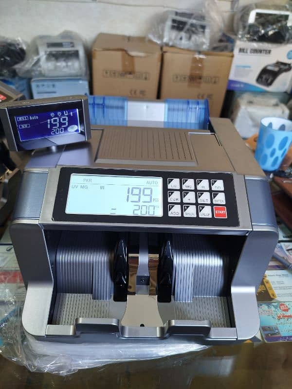 Cash currency note counting machine with fake detection Pakistan No-1 13