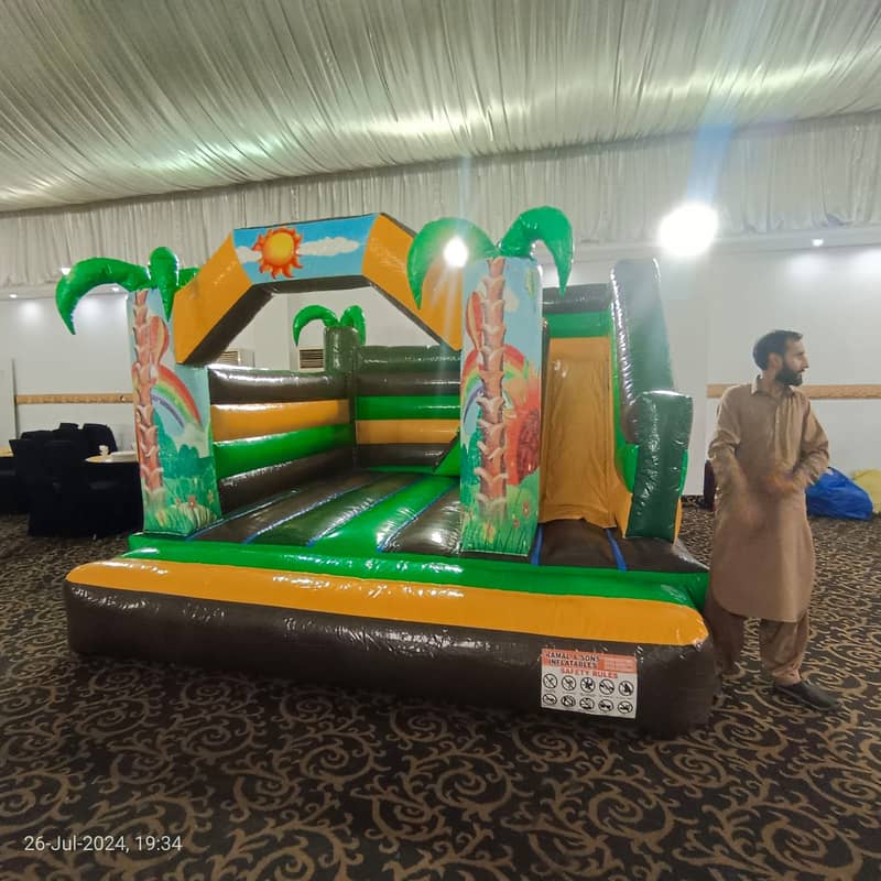 jumping castle /jumping slide / token ride  /birthday decoration 2