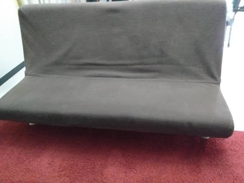 IKEA -  HEAVY METAL FRAME SOFA CUM BED WITH MATTRESS 4