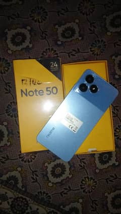 realme Note 50 phone ha 10 by 10 condition original ha box Sath ha