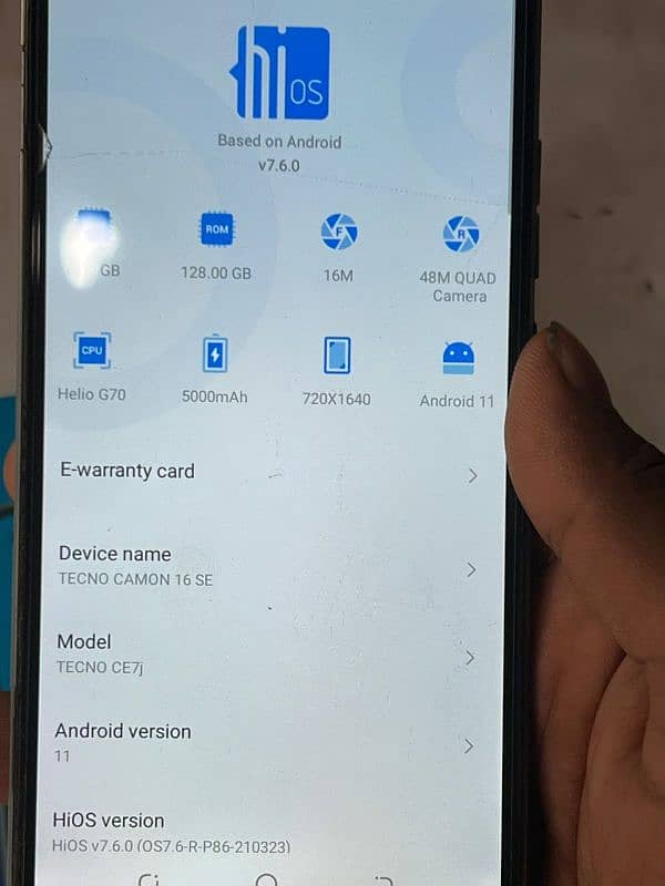 techno camon 16SE with box panel change 2