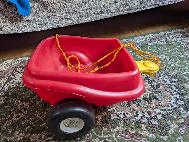 Mega blocks with red trolley little tikes 5