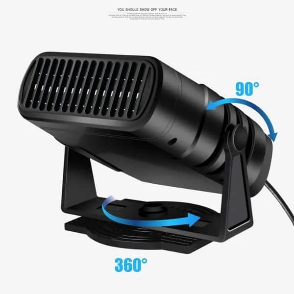 Car Heater Electric Heating Fan Windshield Defogg Demister Defroster 5