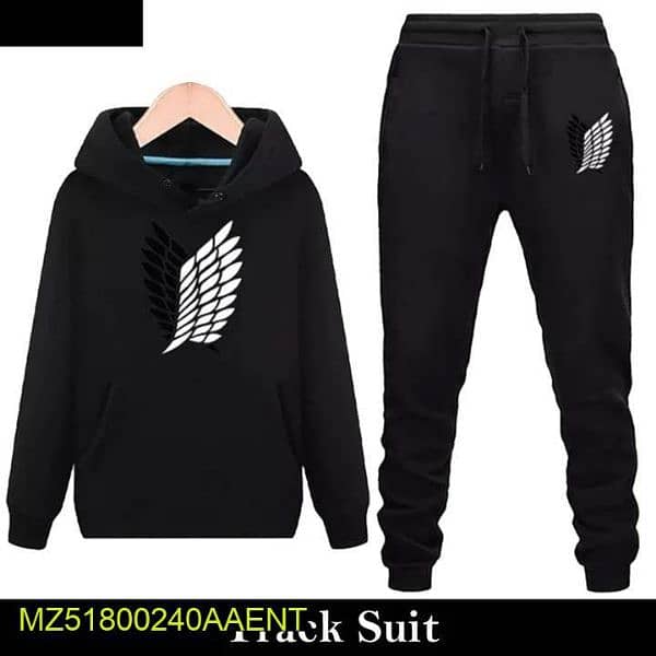 2 Pcs Man's stittched  Cotton jersey Printed track suit 1