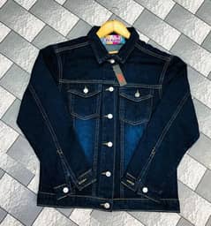 1 Pc Women's Stitched Denim Plain Jacket