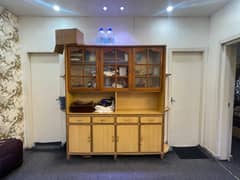 Showcase Cabinet with Glass Display Doors and Drawers Dining Wardrobe