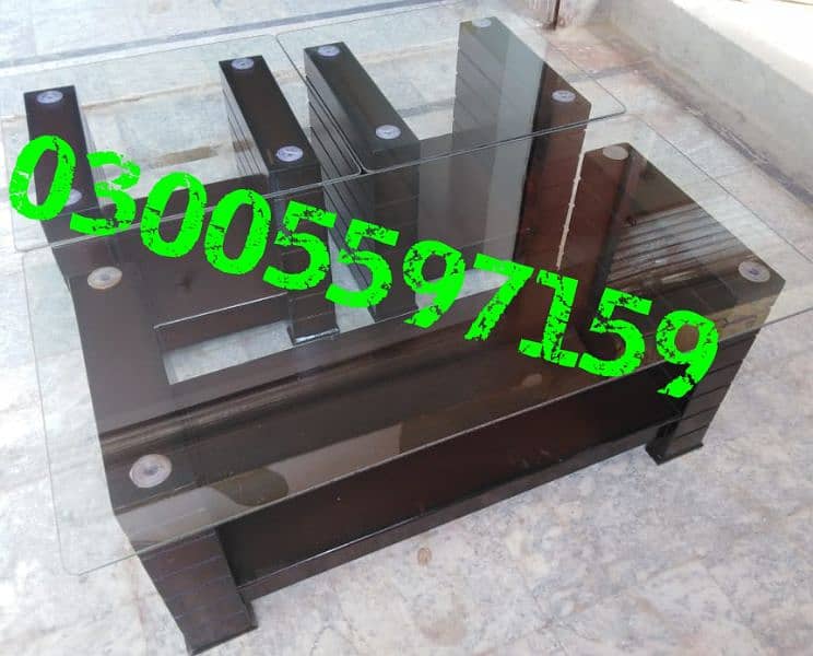 Coffee table wood center table set lounge office furniture side sofa 5