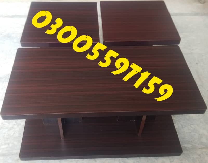 Coffee table wood center table set lounge office furniture side sofa 7