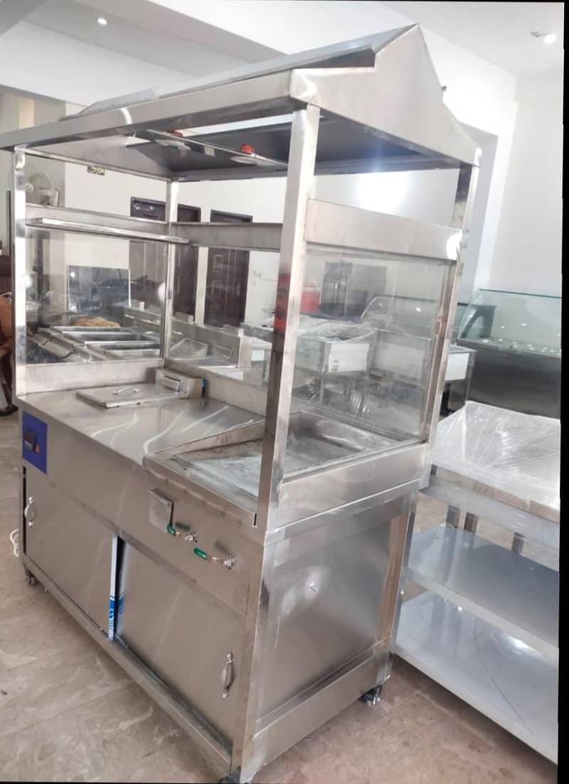 Shawarma Counter  BBQ counter, , Hot Plates SS Best Qualit 3