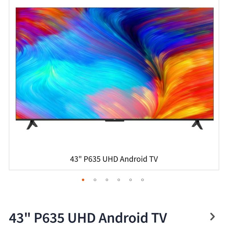 TCL 43" P635 UHD Android TV 2