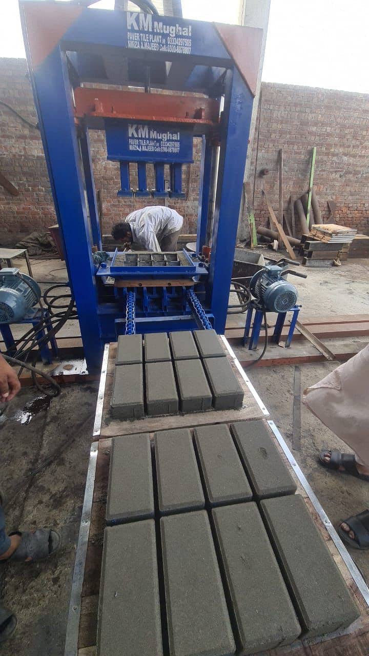 Pakistan Price Concrete Block Making Machine|Tuff Tile Machine. 9