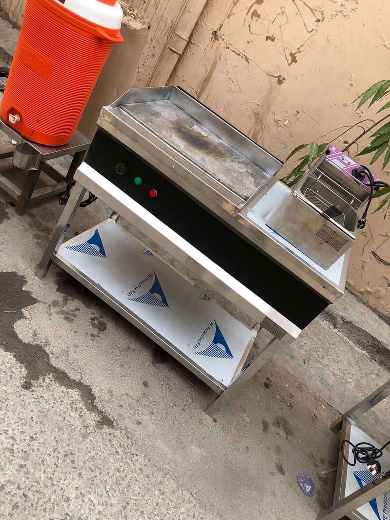 Shawarma Counter BBQ counter, , Hot Plates SS Best Qualit 7