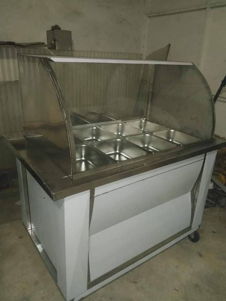 Shawarma Counter BBQ counter, , Hot Plates SS Best Qualit 14