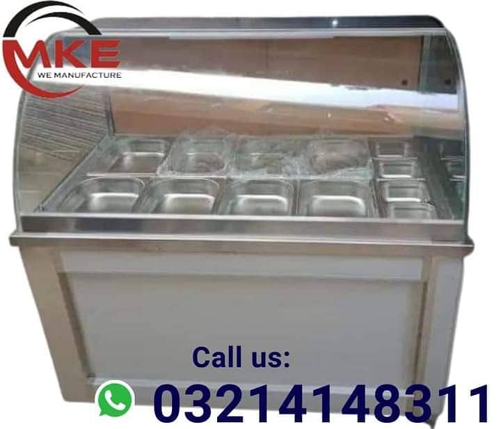 Shawarma Counter BBQ counter, , Hot Plates SS Best Qualit 17