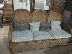 cane sofa