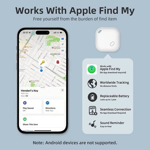 GPS Tracker - Work with Apple Find My 4