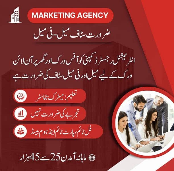 Home Based Online job Data Entry Male & Females Students 0