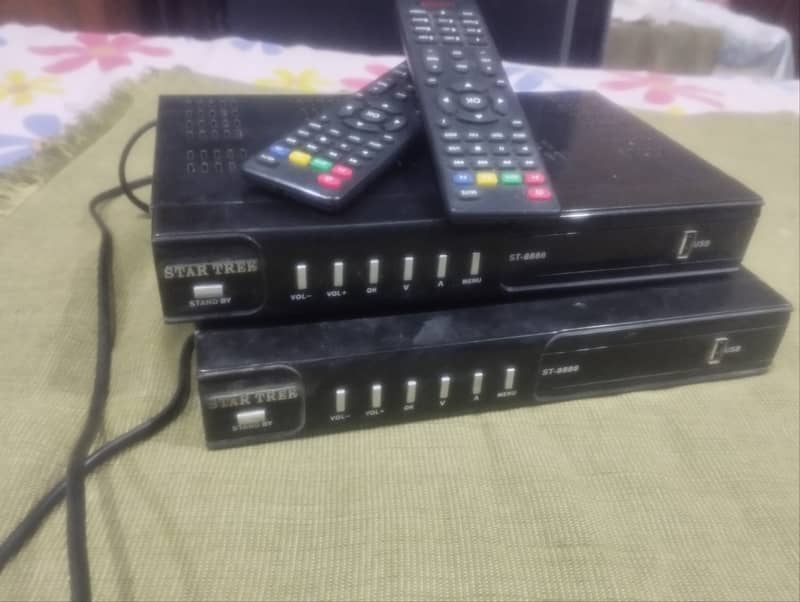 Star trek 2 receivers with remotes. Only three months were used. 2